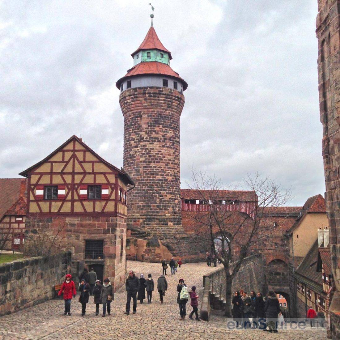 Nuremberg Castle Tower From Courtyard