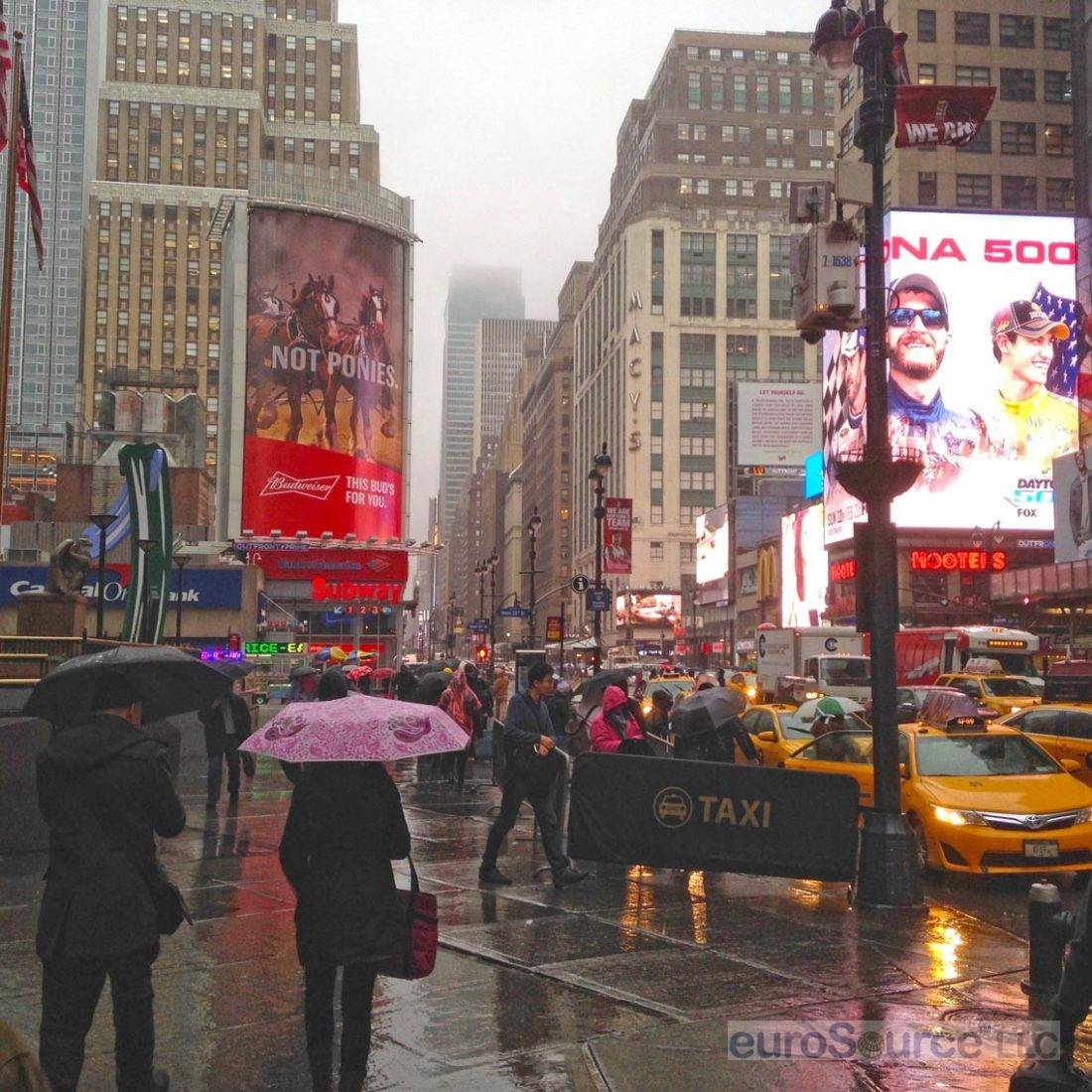 Rainy New York Penn Station