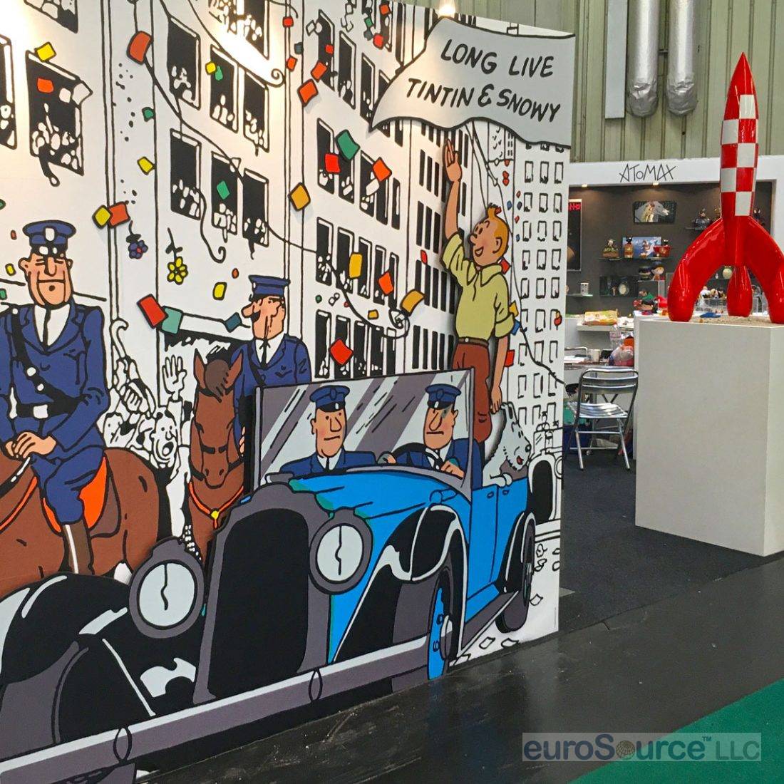 Moulinsart Tintin booth