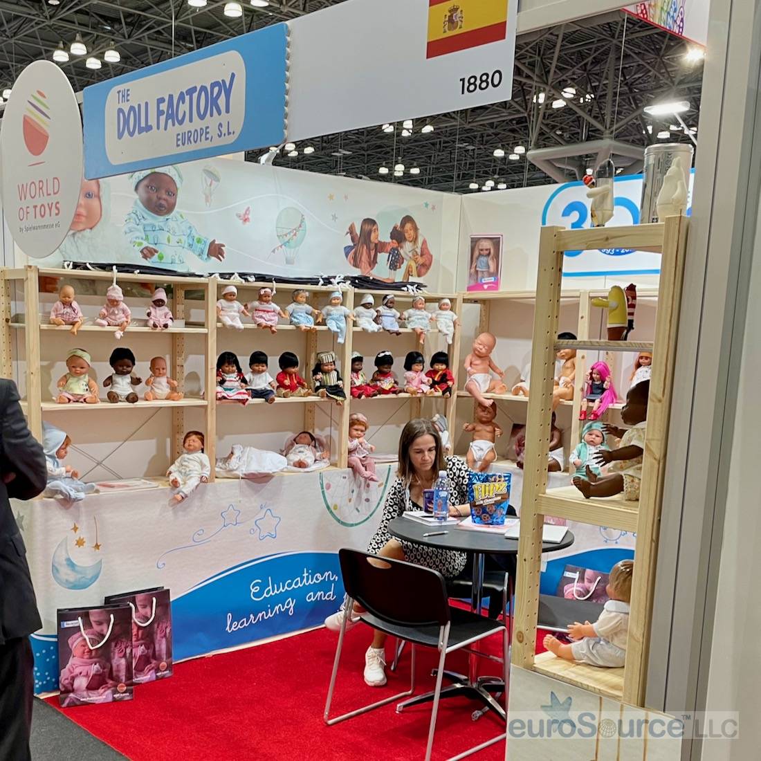 The Doll Factory Europe booth.