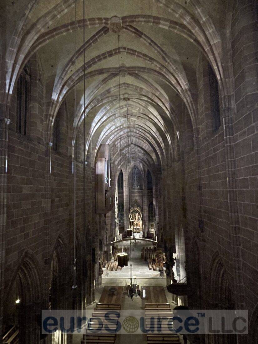 St. Lorenzkirche nave from part way up the tower