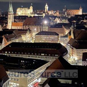 View north from tower of St. Lorenzkirche