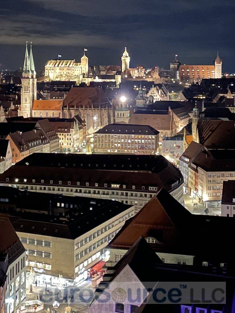 View north from tower of St. Lorenzkirche